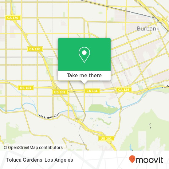 Toluca Gardens map