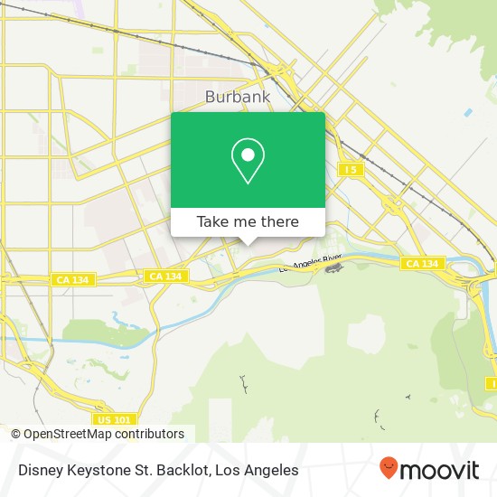 Mapa de Disney Keystone St. Backlot