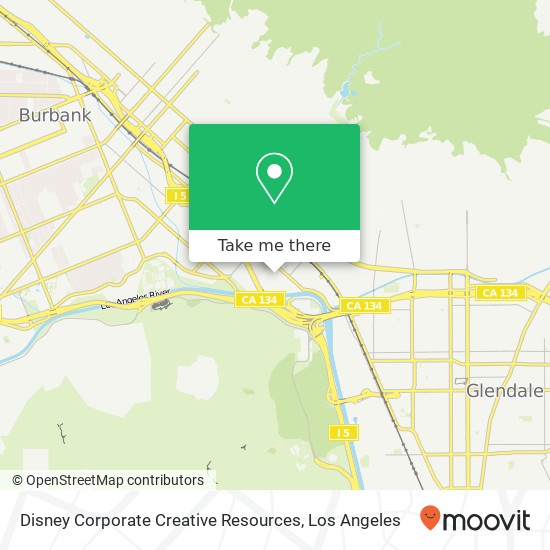 Disney Corporate Creative Resources map