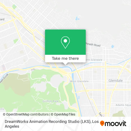 DreamWorks Animation Recording Studio (LKS) map