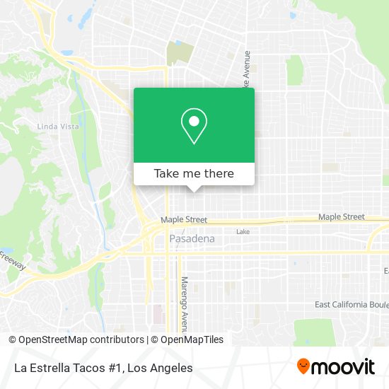 La Estrella Tacos #1 map