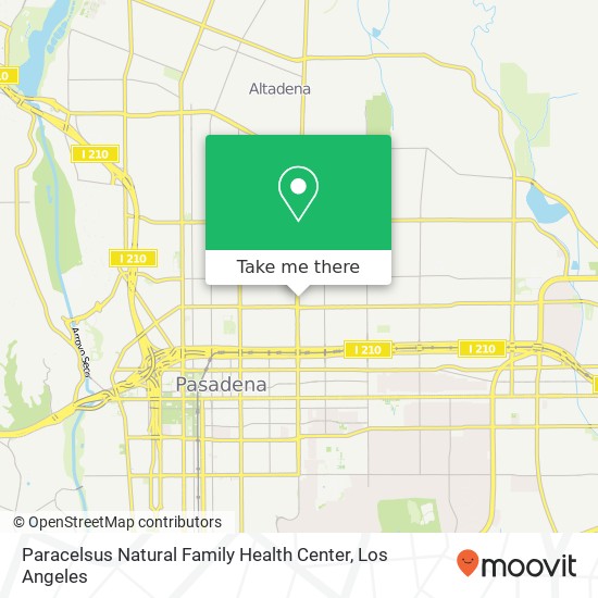 Paracelsus Natural Family Health Center map