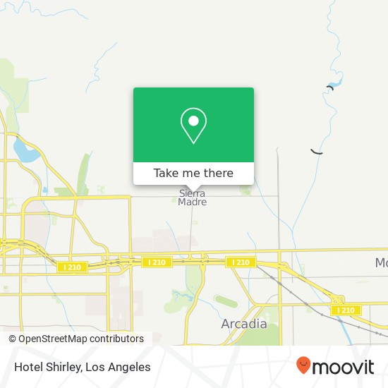 Hotel Shirley map