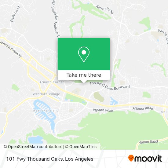 101 Fwy Thousand Oaks map