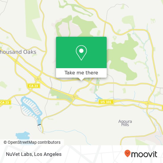 Mapa de NuVet Labs