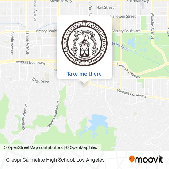 Crespi Carmelite High School map
