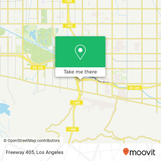 Freeway 405 map