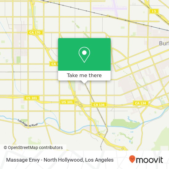 Massage Envy - North Hollywood map