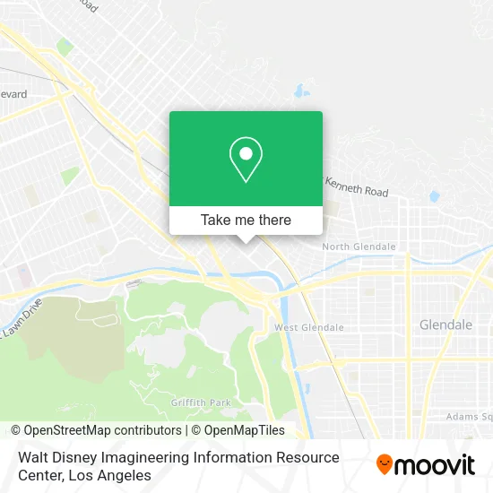 Mapa de Walt Disney Imagineering Information Resource Center