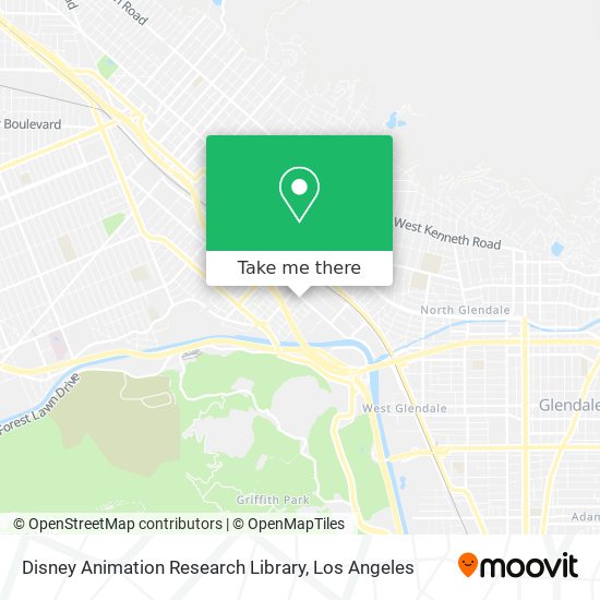 Disney Animation Research Library map