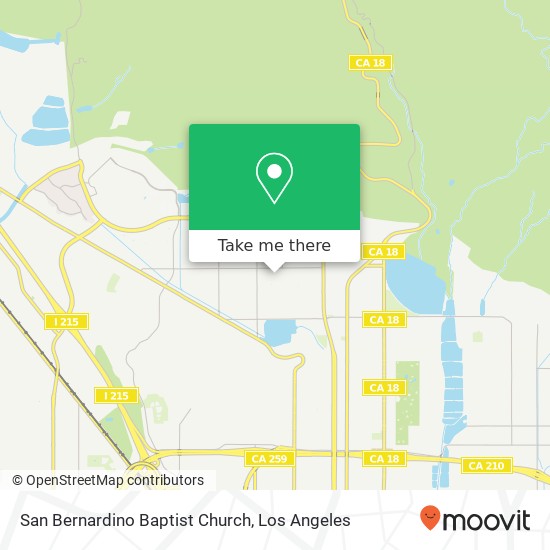 San Bernardino Baptist Church map