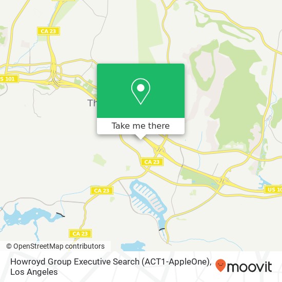 Mapa de Howroyd Group Executive Search (ACT1-AppleOne)