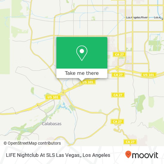 LIFE Nightclub At SLS Las Vegas, map