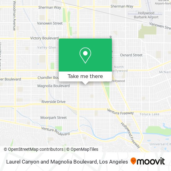 Mapa de Laurel Canyon and Magnolia Boulevard