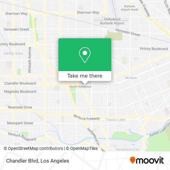 Mapa de Chandler Blvd