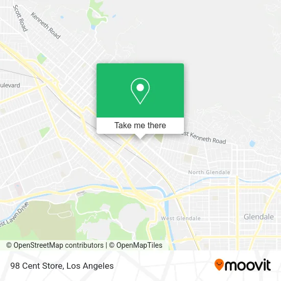 Mapa de 98 Cent Store