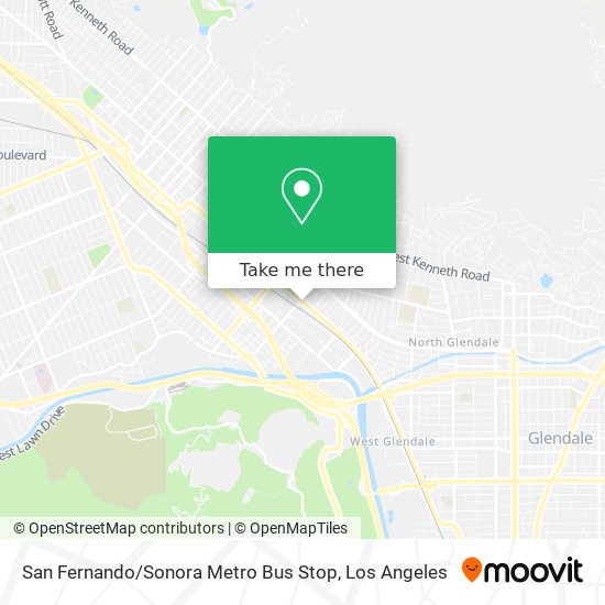 Mapa de San Fernando / Sonora Metro Bus Stop