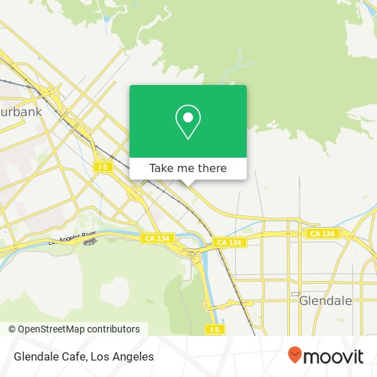 Glendale Cafe map