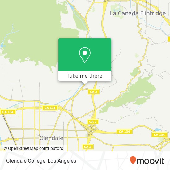 Glendale College map