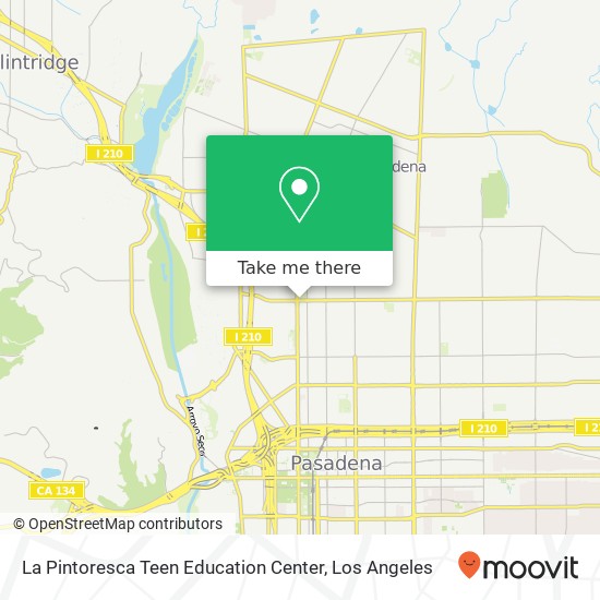 La Pintoresca Teen Education Center map