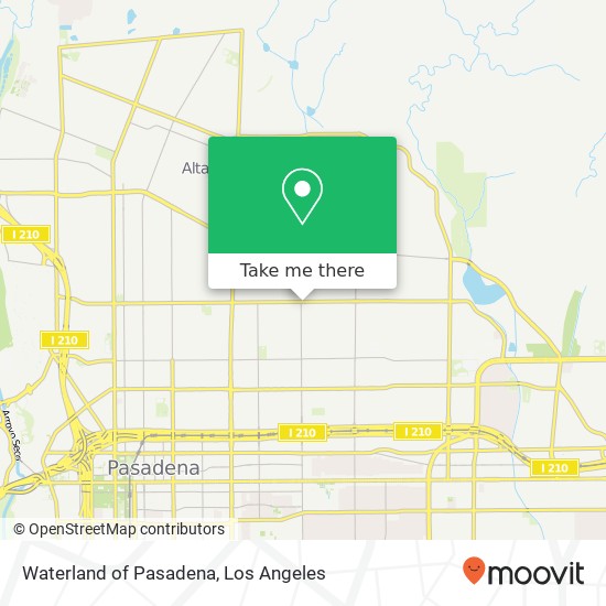 Mapa de Waterland of Pasadena