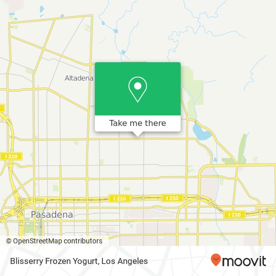 Blisserry Frozen Yogurt map