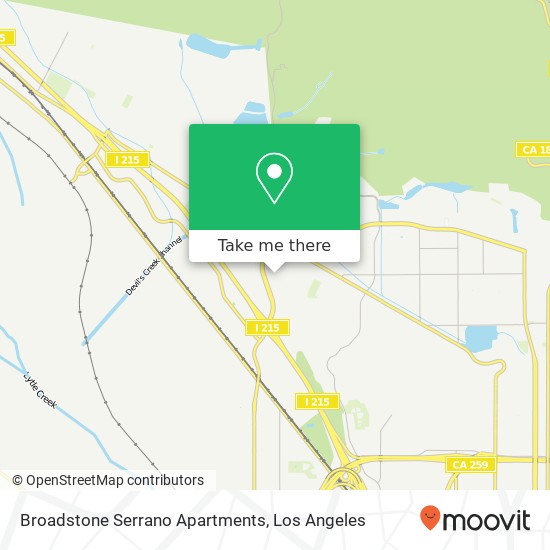 Broadstone Serrano Apartments map