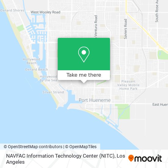 NAVFAC Information Technology Center (NITC) map