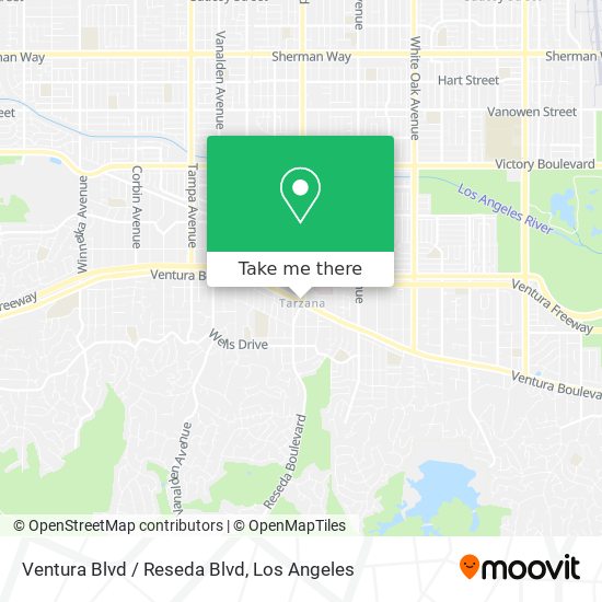 Ventura Blvd / Reseda Blvd map