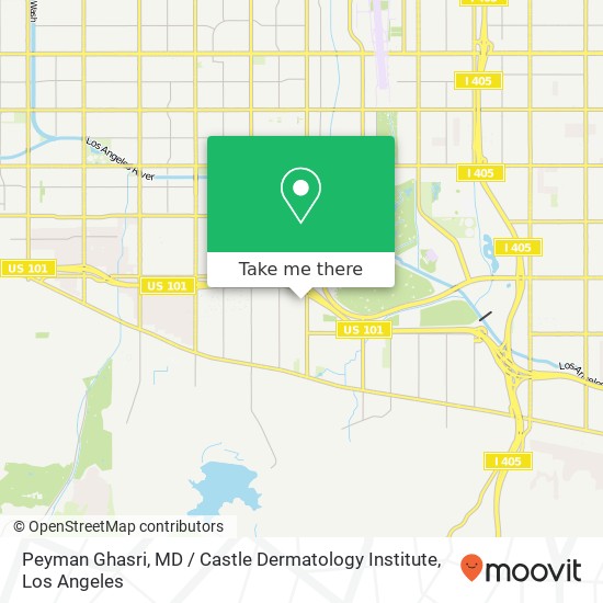 Mapa de Peyman Ghasri, MD / Castle Dermatology Institute
