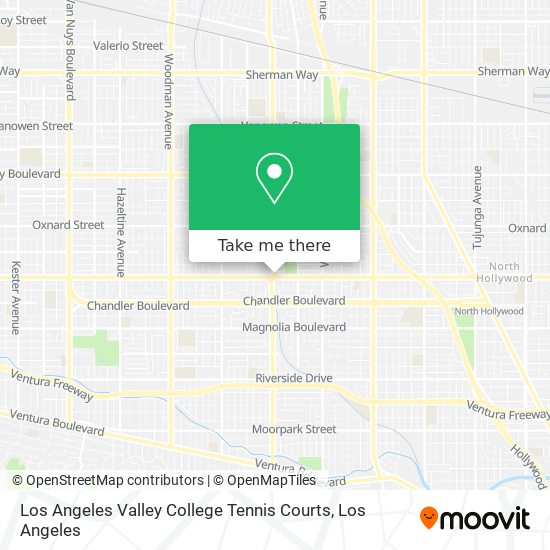 Mapa de Los Angeles Valley College Tennis Courts