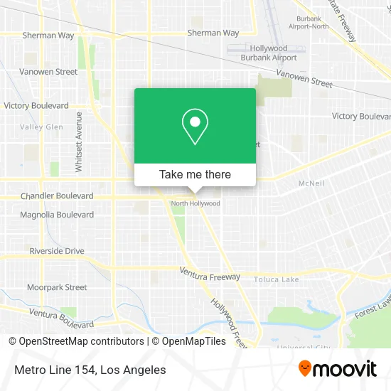 Metro Line 154 map