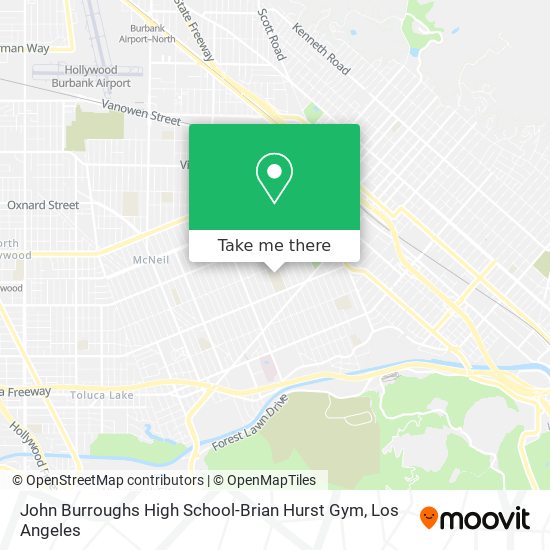 Mapa de John Burroughs High School-Brian Hurst Gym