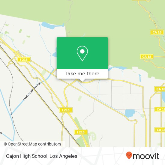 Mapa de Cajon High School