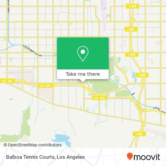 Mapa de Balboa Tennis Courts