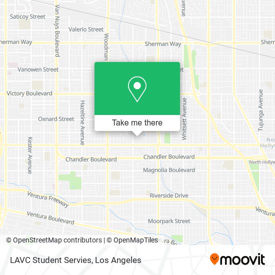 Mapa de LAVC Student Servies