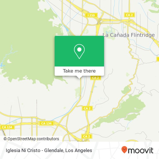 Mapa de Iglesia Ni Cristo - Glendale