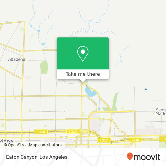 Eaton Canyon map