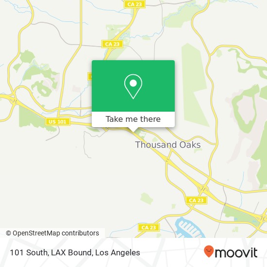 Mapa de 101 South, LAX Bound