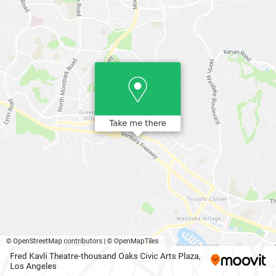 Fred Kavli Theatre-thousand Oaks Civic Arts Plaza map