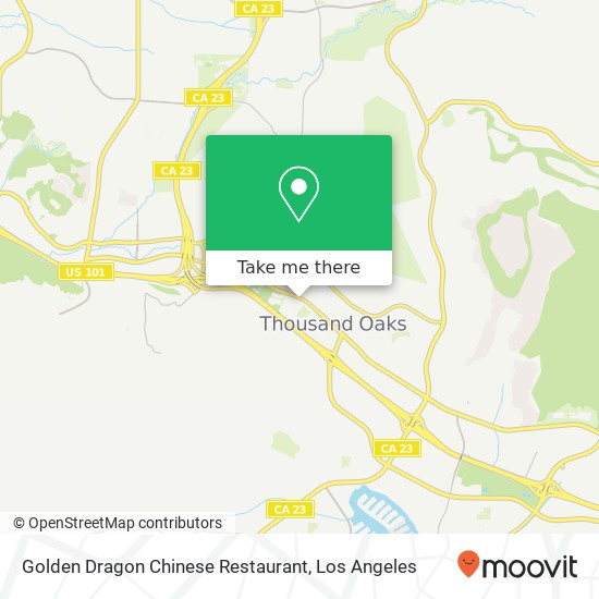 Mapa de Golden Dragon Chinese Restaurant