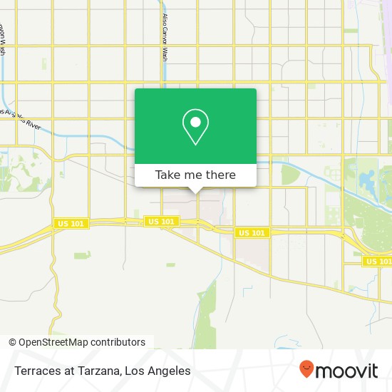 Terraces at Tarzana map