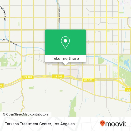 Mapa de Tarzana Treatment Center