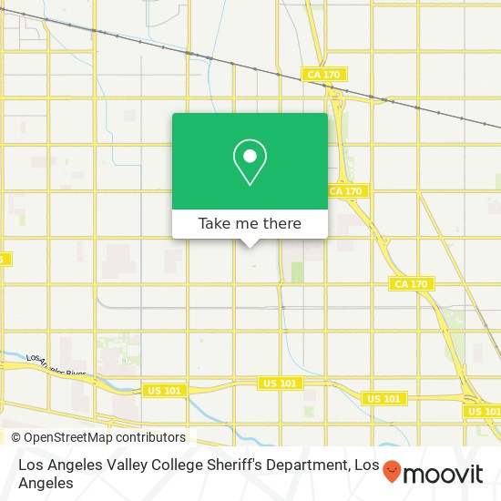 Mapa de Los Angeles Valley College Sheriff's Department