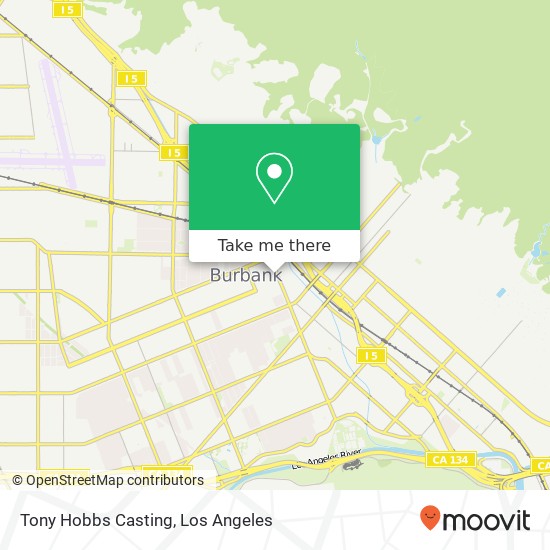 Mapa de Tony Hobbs Casting