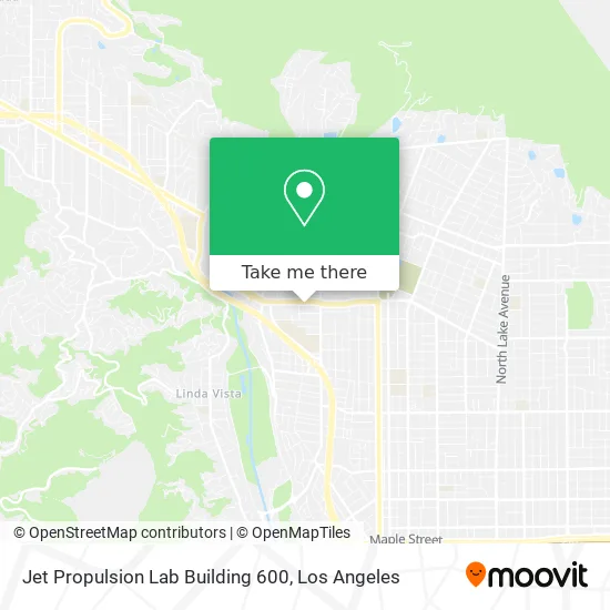 Jet Propulsion Lab Building 600 map