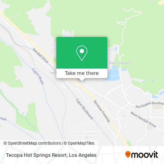 Mapa de Tecopa Hot Springs Resort
