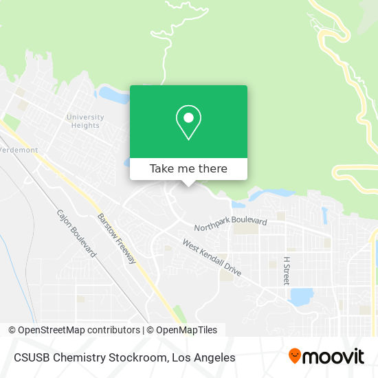 Mapa de CSUSB Chemistry Stockroom