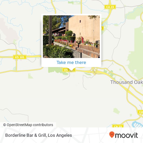 Mapa de Borderline Bar & Grill