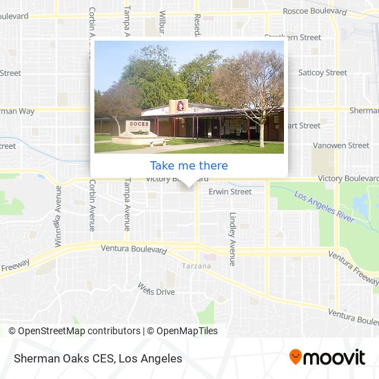 Sherman Oaks CES map